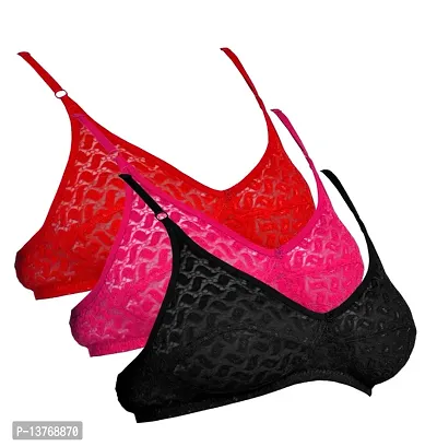 Womens,Fancy Non Padded Net Bra