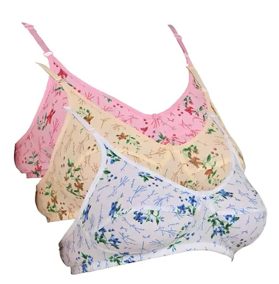 Women,s Non Padded Flower Bra