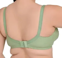 Elegant Multicoloured Cotton Blend Non Padded Bra Combo Of 3-thumb2