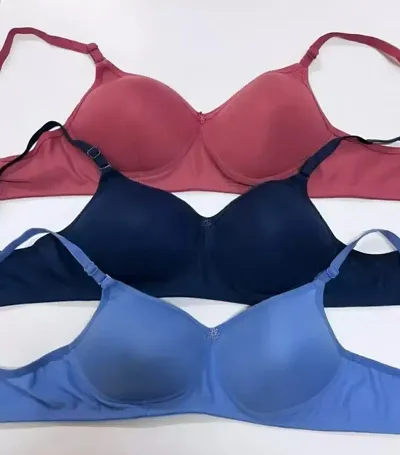 Trending/Most Searched Pack Of 3 Premium Padded Bra For Women At Best Price