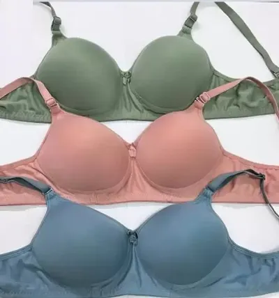 Trending/Most Searched Pack Of 3 Premium Padded Bra For Women At Best Price