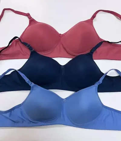 Pack Of 3 Padded Bra Combo For Women