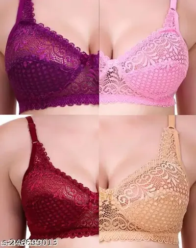 Women's Non Padded Net Bra