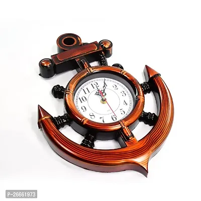 DeoDap Home Decoratives Antique Pendulum Wall Clock Anchor Ship Classic Design-thumb0