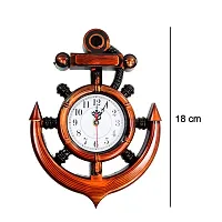 DeoDap Home Decoratives Antique Pendulum Wall Clock Anchor Ship Classic Design-thumb2