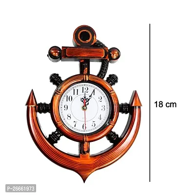 DeoDap Home Decoratives Antique Pendulum Wall Clock Anchor Ship Classic Design-thumb3