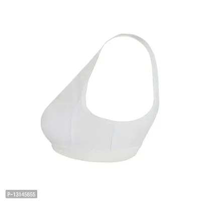 VEERAENTERPRISEES Women's Cotton Non-Padded Non-Wired Regular Everyday Bra (White) (Pack of 1} Size :- 36-thumb3