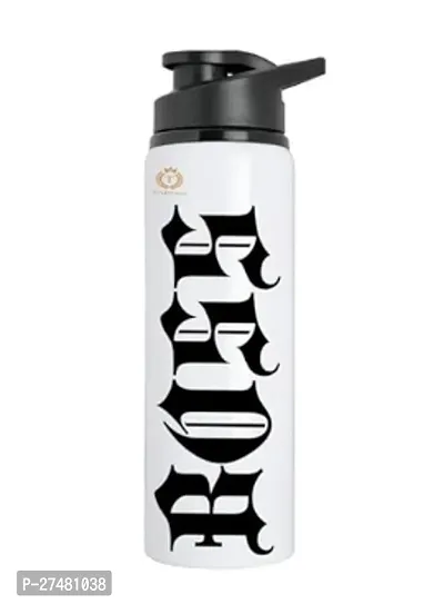 Stylish White Aluminium Printed Water Bottles For Casual Regular Gym Sports School College-thumb0