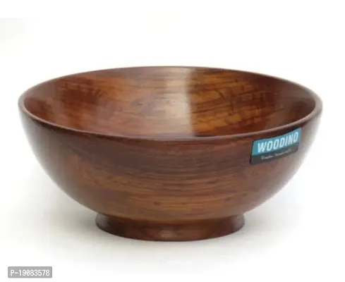 Premium Quality Wood Salad Bowl Creative Thicken Fruits Bowl Round Bowl Pack Of 1