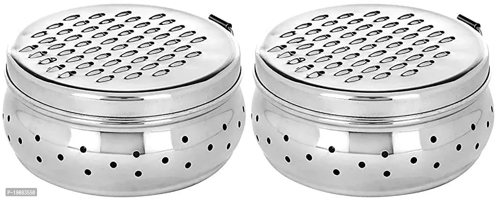 Premium Quality Stainless Steel Cheese Grater Kitchen Grater For Vegetables, Veggies, Potato, Fruits, Ginger Pack Of 2-thumb0