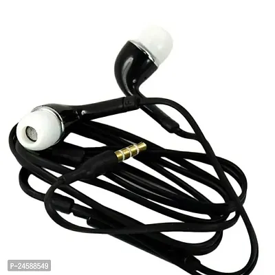 Stylish Headphones Black In-ear  Wired - 3.5 MM Single Pin-thumb0