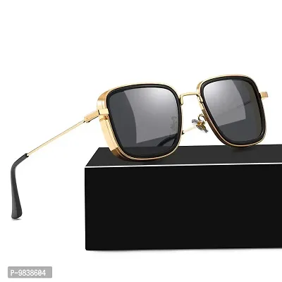 Myreen Eyewear Kabir Singh Sunglasses for men women | UV Protection | For Fashion | For Photography | Riding Glasses (Free Size) (For Men & Women, Gold-Black)-thumb2