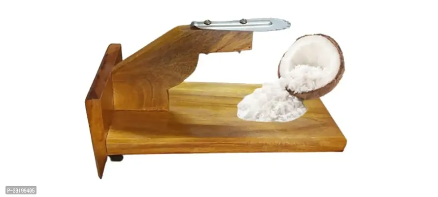 Table Top Polished Wooden Coconut Scraper/Grater/Chopper/Chirava - Coconut Grater.-thumb0