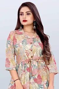 Elegant Rayon Printed Kurta And Bottom Set For Women-thumb2