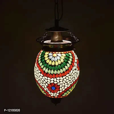 AG APPORVA GLASS Handcrafted Mosaic Decorated Glass Hanging Lamps Turkish Hanging Ceiling Light-thumb4