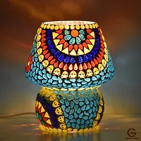 Apoorva Glass Turkish Table Lamps for Home Decor Oval Shape Mosaic Glass Table Lamp (Medium)-thumb4