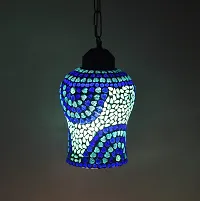 AG APPORVA GLASS Handcrafted Blue Decorated Glass Hanging Light Turkish Hanging Ceiling Lamps-thumb2