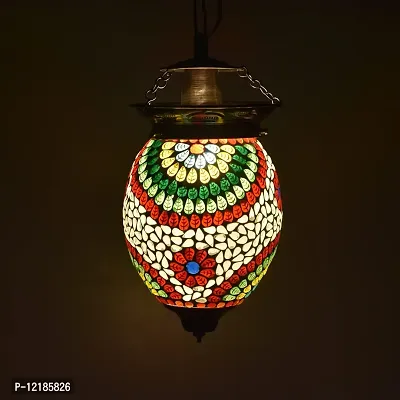 AG APPORVA GLASS Handcrafted Mosaic Decorated Glass Hanging Lamps Turkish Hanging Ceiling Light-thumb3