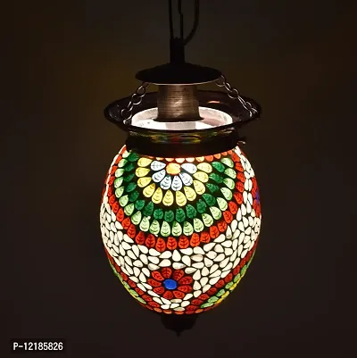 AG APPORVA GLASS Handcrafted Mosaic Decorated Glass Hanging Lamps Turkish Hanging Ceiling Light-thumb2