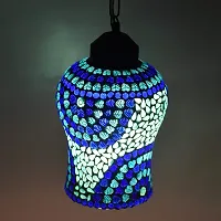 AG APPORVA GLASS Handcrafted Blue Decorated Glass Hanging Light Turkish Hanging Ceiling Lamps-thumb1