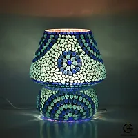 Apoorva Glass Turkish Table Lamps for Home Decor Mushroom Shape Mosaic Glass Table Lamps (Big)-thumb4