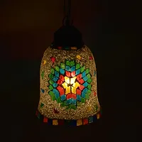 AG APPORVA GLASS Handcrafted Mosaic Decorated Glass Hanging Light Turkish Hanging Ceiling Lamps-thumb3