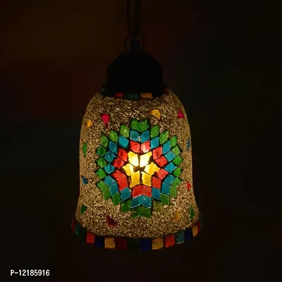 AG APPORVA GLASS Handcrafted Mosaic Decorated Glass Hanging Light Turkish Hanging Ceiling Lamps-thumb4