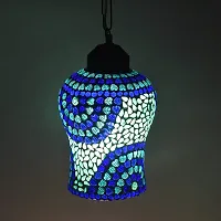 AG APPORVA GLASS Handcrafted Blue Decorated Glass Hanging Light Turkish Hanging Ceiling Lamps-thumb4