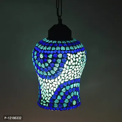 AG APPORVA GLASS Handcrafted Blue Decorated Glass Hanging Light Turkish Hanging Ceiling Lamps-thumb5