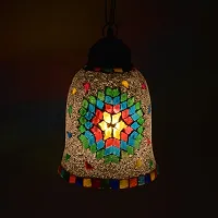 AG APPORVA GLASS Handcrafted Mosaic Decorated Glass Hanging Light Turkish Hanging Ceiling Lamps-thumb1