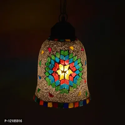 AG APPORVA GLASS Handcrafted Mosaic Decorated Glass Hanging Light Turkish Hanging Ceiling Lamps-thumb2