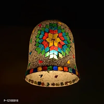 AG APPORVA GLASS Handcrafted Mosaic Decorated Glass Hanging Light Turkish Hanging Ceiling Lamps-thumb3