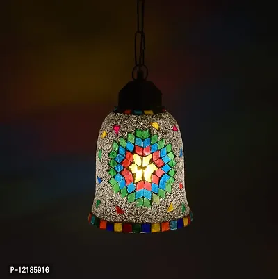 AG APPORVA GLASS Handcrafted Mosaic Decorated Glass Hanging Light Turkish Hanging Ceiling Lamps