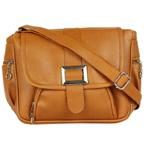 Stylish Brown Nylon Handbag For Women