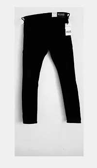 Stylish Black Cotton Blend Mid-Rise Jeans For Men-thumb1