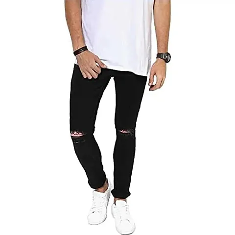 COMFITS Men's Boys Stylish Formal Plain Jeans (36)