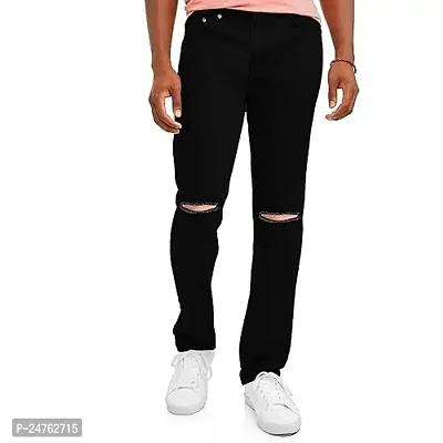 COMFITS Men's Boys Black Stylish Jeans (32)
