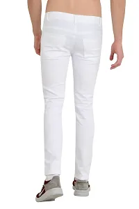 COMFITS Men's Regular Tapred Slim Fit Jeans (30) White-thumb1