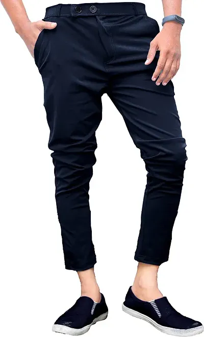 Stylish Spandex Solid Track Pant For Men