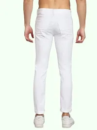 COMFITS Men's Regular Slim Fit Tapered Jeans (26) White-thumb2