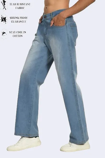 Mevan Baggy Fit Blend Baggy Plain Jeans