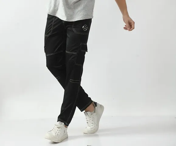 Classic Linen Blend Solid Track Pants for Men