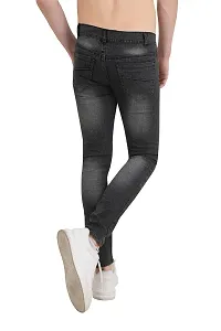 COMFITS Men's Blue Stretchable Regular Slim fit Tapered Jeans(MBLP-04) (36, Grey)-thumb2