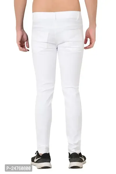 COMFITS Men's Slit Cut Regular Fit Jeans (26) White-thumb2