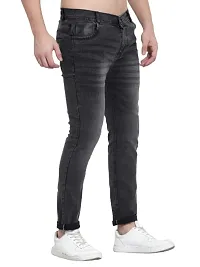 COMFITS Fashion Men's Slim Fit Washed Jeans Stretchable (28) Grey-thumb2