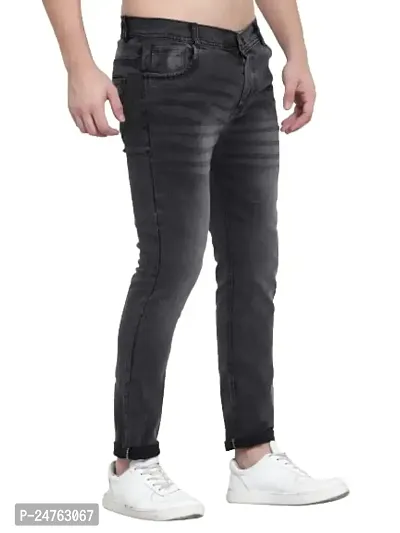 COMFITS Fashion Men's Slim Fit Washed Jeans Stretchable (28) Grey-thumb3