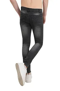 COMFITS Men's Blue Stretchable Regular Slim fit Tapered Jeans(MBLP-04) (30, Grey)-thumb2