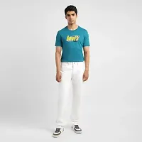 Stylish White Denim Solid Regular Fit Jeans For Men-thumb2