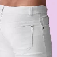 Stylish White Denim Solid Mid-Rise Jeans For Men-thumb2