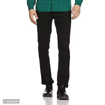 COMFITS Men's Black Fashion Stylish Morden  Formal Plain Jeans (28)-thumb0